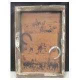 28"x19" Southwestern Mixed Media Unsigned Art