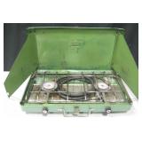 Vintage Coleman Green Town 2 Burner Portable Stove