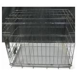 19"x17"x24" Black Wire Pet Kennel w/ Base