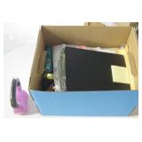 Box of Office Supplies, Weight, Medicine Ball, etc