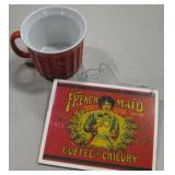VNTG Styled French Maid Coffee Art Ad & Fuego Mug