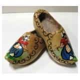 Holland Made Vintage Tourist Wood Shoes 7.5"L