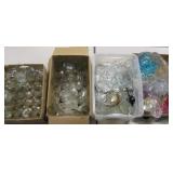 4 Boxes of Various Glass Stemware Glasses & More