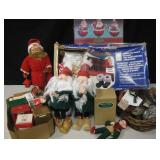 Tub Of Santa Dolls, Ornaments & More