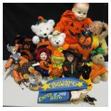 Tub Of Halloween Dolls, Plush Toys & More