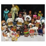 Tub Of Tribal & Asian Dolls - Knowles & More
