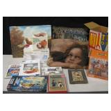 Misc Tub - Vtg Toys, Throw, Notecards, Kitchen etc