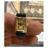 Credit Suisse Yellow Gold Bar Wrist Watch