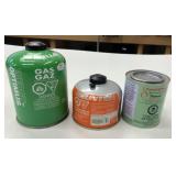 3 Assorted Fuel Canisters