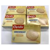 5x 350g Christie Arrowroot Biscuits