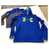 2 Under Armour Youth L & XL Pull Over & Zipper