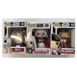 3 POP! Star Wars Figures