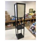 47" Tall Wood Shelf Floor Lamp