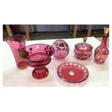Lot of Pink Bavaria Glass