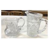 4 & 6" Pinwheel Crystal Jugs