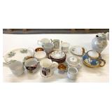 Assorted Lot of Collectible Teapots, Cups Plus