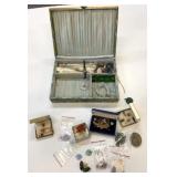 Estate Jewelry Lot in Case - Jade Plus