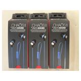 3 New Pairs Eko Unltd Chaos II Earbuds