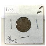 1936 Canada Silver Dime