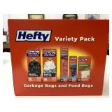 New Hefty Variety Pack Garbage & Food Bags
