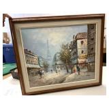 Burnett Signed Oil Painting 29" x 25" Painting