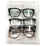 4 New Pairs +2.50, 2.75 & 3.00 Reader Glasses