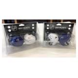2 New Pks NHL Mini Helmets