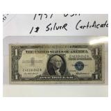 1957 USA $1 Silver Certificate