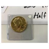 24k Gold Plated 2010 Kennedy Half Dollar