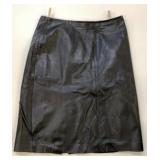 Viyella Leather Skirt Size 12