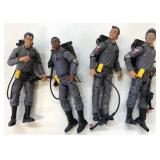 4 Ghostbuster Action Figures