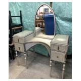 Antique Dressing Table w/Mirror *Needs TLC
