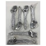 6 New Full Contact 10" Wrenches