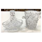 Pinwheel Crystal Candy Dish & Ice Bucket