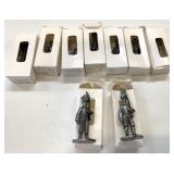 9 Pewter 3" Soldiers