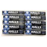 10 Packs Halls Extra Strong Menthol Lozenges