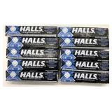10 Packs Halls Extra Strong Menthol Lozenges