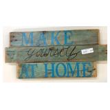 24" x 11" Handmade Wooden Wall Sign