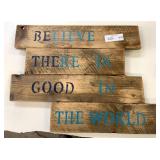 20" x 14" Handmade Wooden Wall Sign