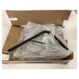 3 Black Metal Shelf Brackets 12" x 9.5"