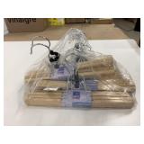 12 New Echo Wooden Skirt Hangers