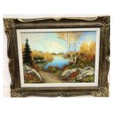 Oil Painting on Board 23" x 29" Signed