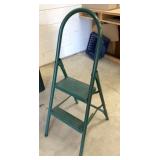 Green 2 Step Folding Ladder