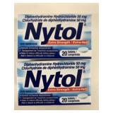 2x Nytol Extra Strength Non Sleeping Aid