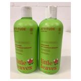 2x 473ml Attitude Little Leaves Bubble Wash