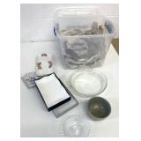 Tote Lot of Assorted Glassware Plus