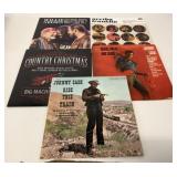 Johnny Cash, Willie Nelson, Aretha Franklin + LPs