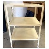 Metal 4 Wheel Cart w/Power Outlet 31" x 20" x 15
