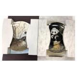 Bradford Exchange Plates - Geese & Panda
