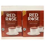2x 72/Bx Red Rose Orange Pekoe Tea